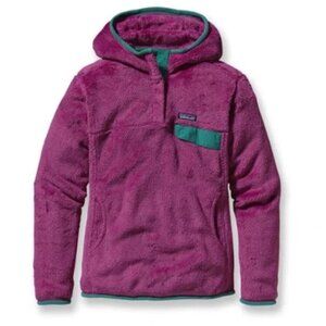 Patagonia Re-Tool Snap-T Hooded Pullover Size XS Purple Pink